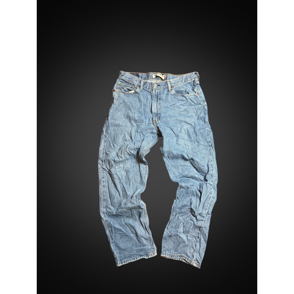 Levis 550 Relaxed Fit Mens Jeans 36x30 Blue Denim Medium Wash Tapered Leg